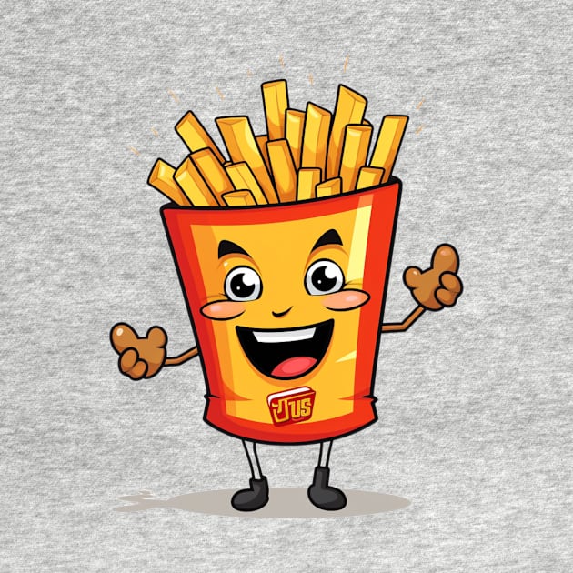 kawaii french fries T-Shirt cute potatofood by nonagobich